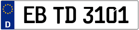 Trailer License Plate